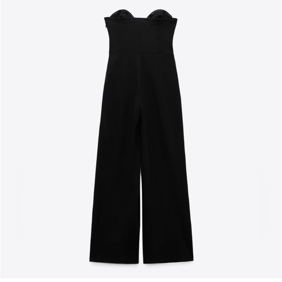 ZARA SWEETHEART NECKLINE JUMPSUIT - Picture 4 of 9